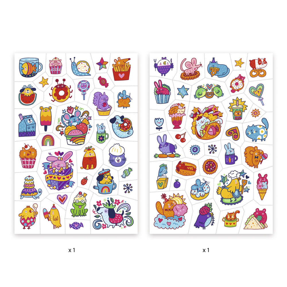 Набір наклейок на тіло DJECO Ласощі (DJ09612)