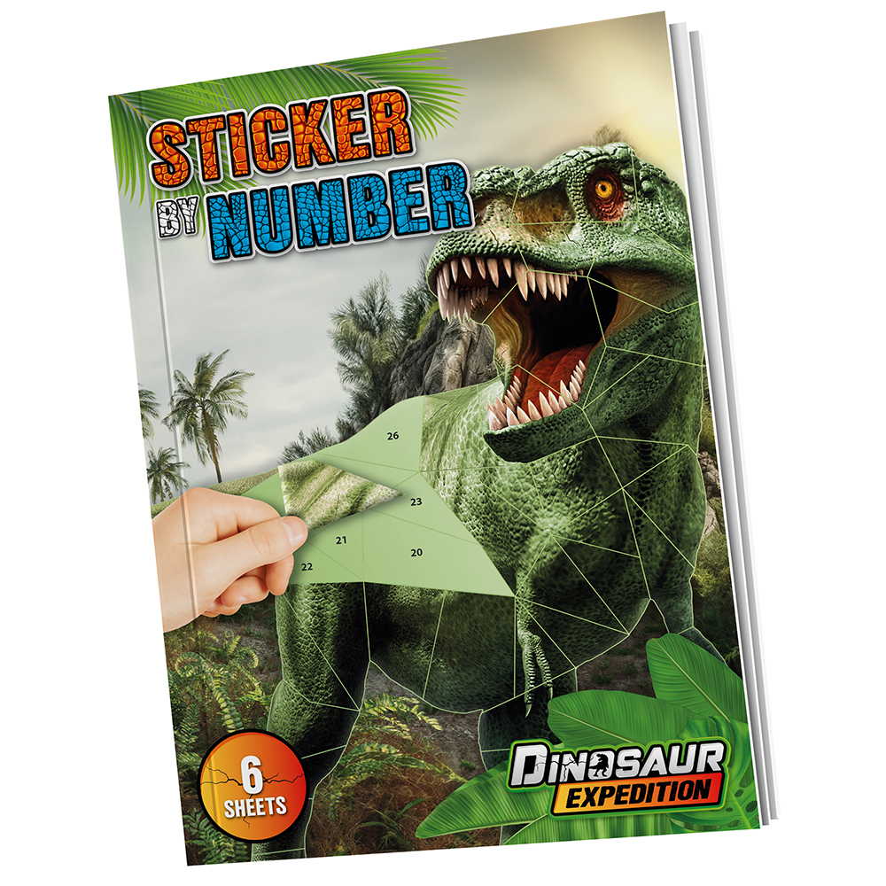 Стикербук по номерам Moxy Dinosaur Expedition (961030)