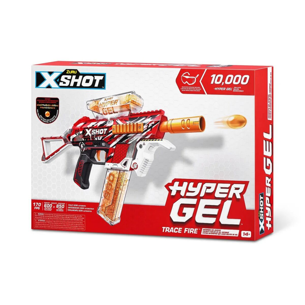 Скорострельный бластер X-SHOT Hyper Gel medium (10 000 гелевых шариков) (36621R)