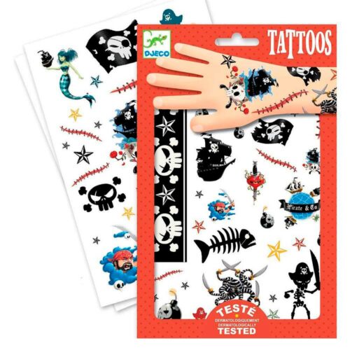 Набір наклейок DJECO на тіло Пірати (DJ09584)