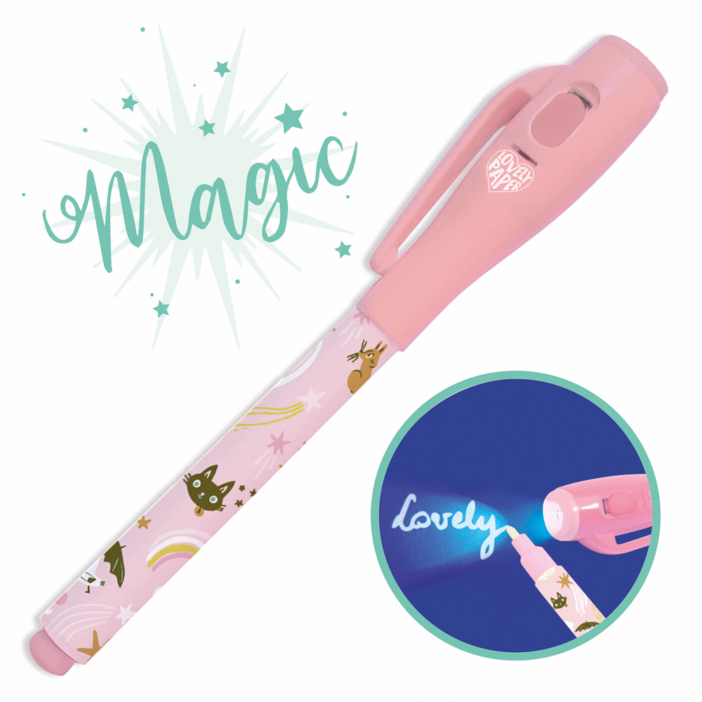 Magic pen with invisible ink and flashlight DJECO Lucille (DD03765)