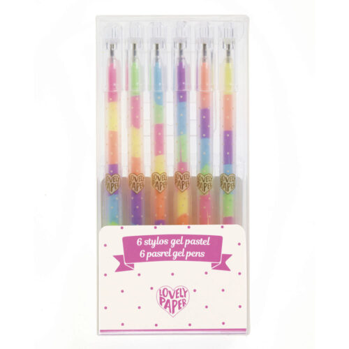 Set of pastel gel pens DJECO 6 pcs (DD03758)