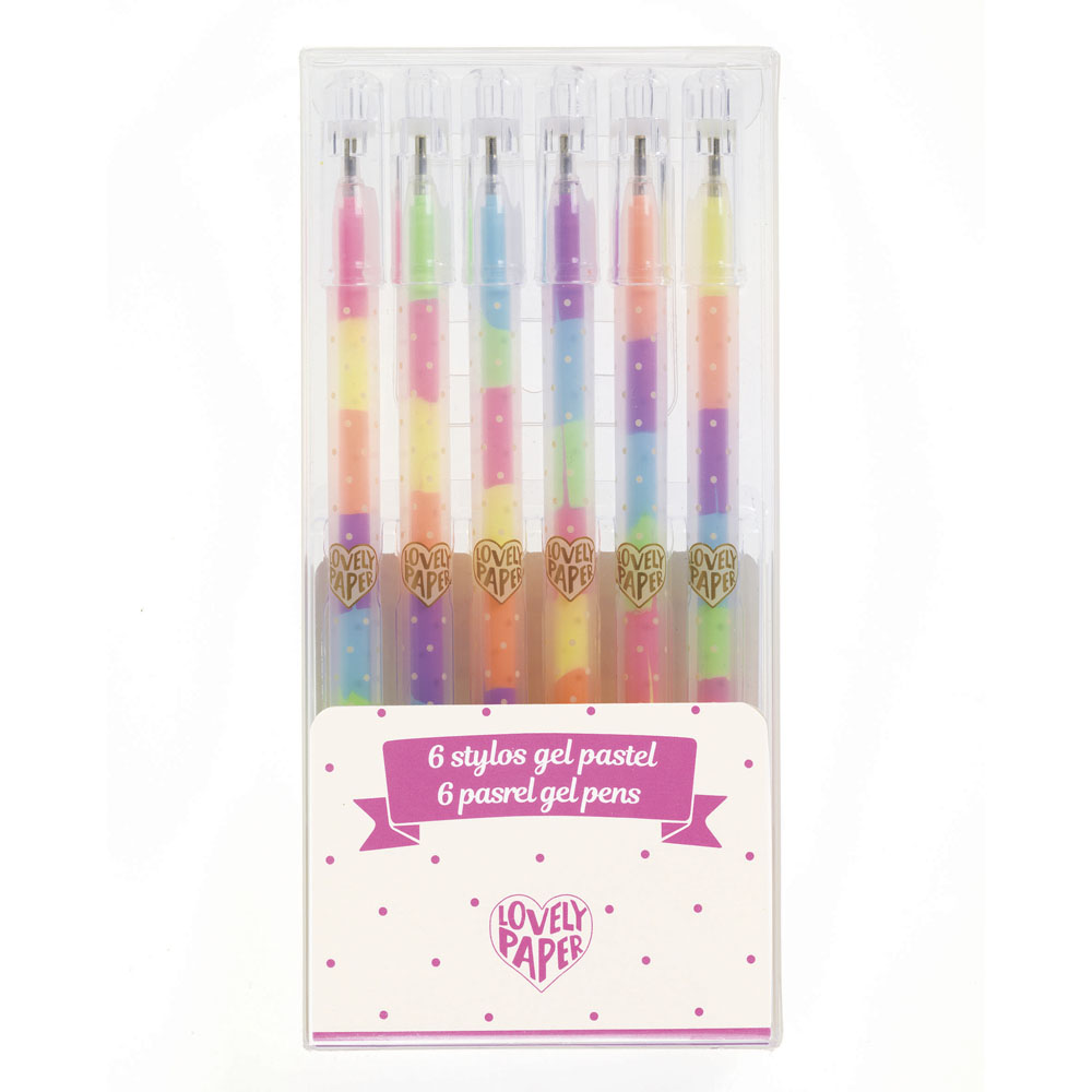 Set of pastel gel pens DJECO 6 pcs (DD03758)