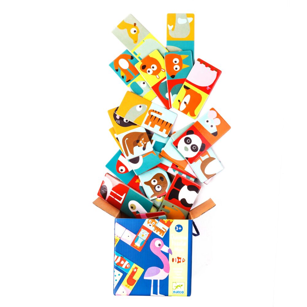 Игра DJECO детское домино Сложи животное (DJ08165)