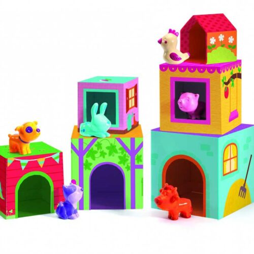 Гра DJECO Топанімо ферма 6 кубиків 6 тварин (DJ09108)