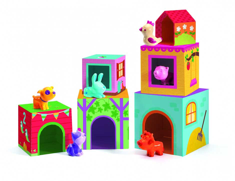 Гра DJECO Топанімо ферма 6 кубиків 6 тварин (DJ09108)