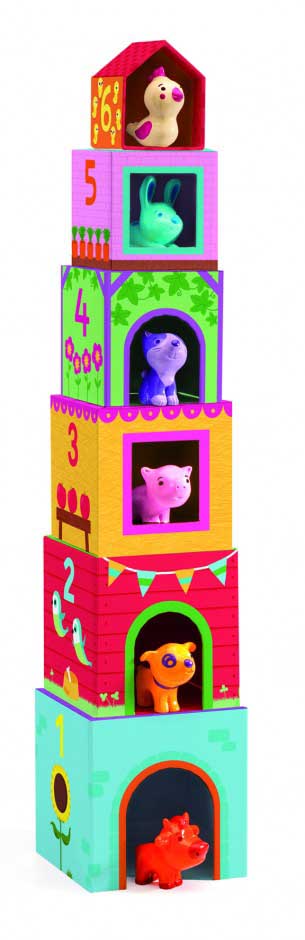 Гра DJECO Топанімо ферма 6 кубиків 6 тварин (DJ09108)