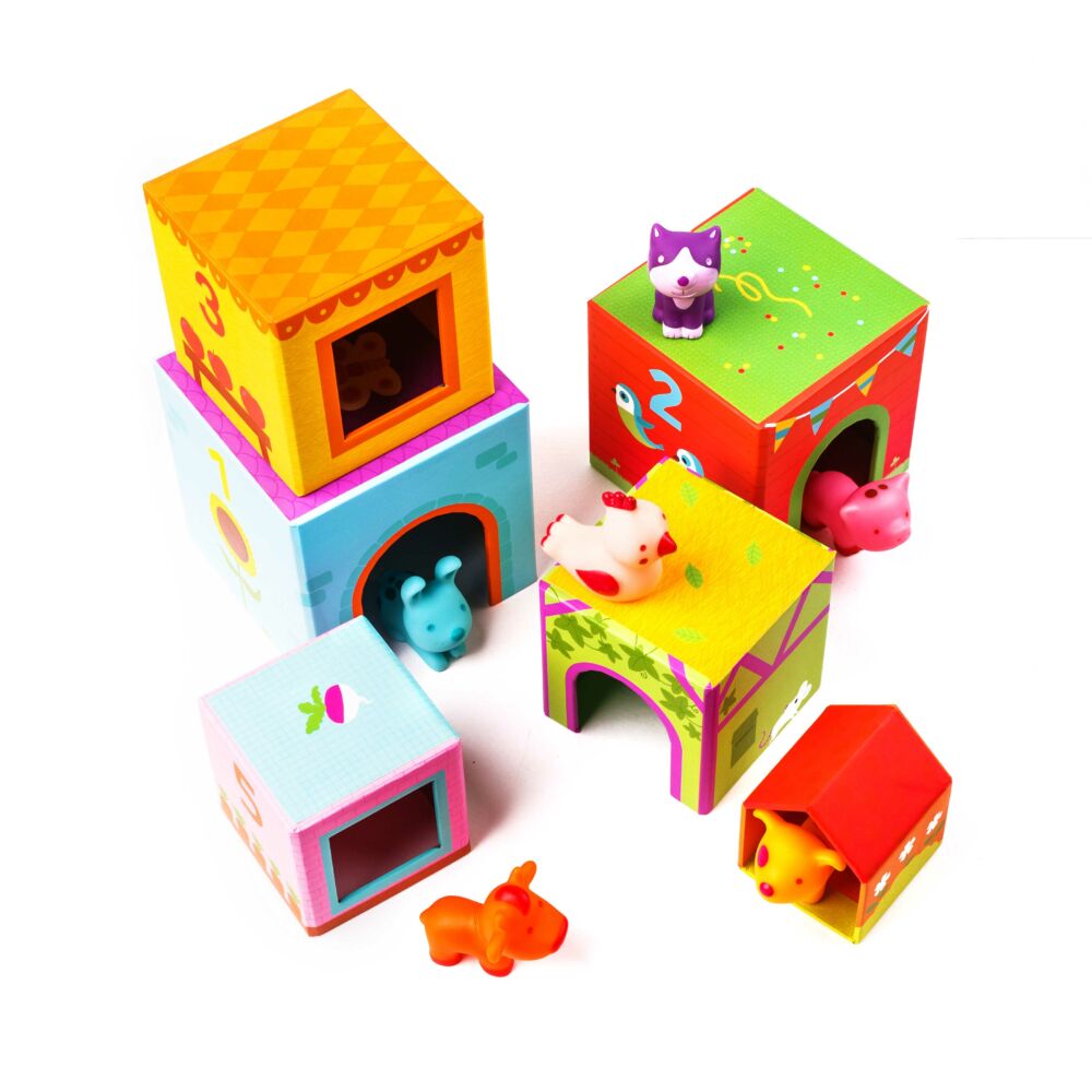 Гра DJECO Топанімо ферма 6 кубиків 6 тварин (DJ09108)