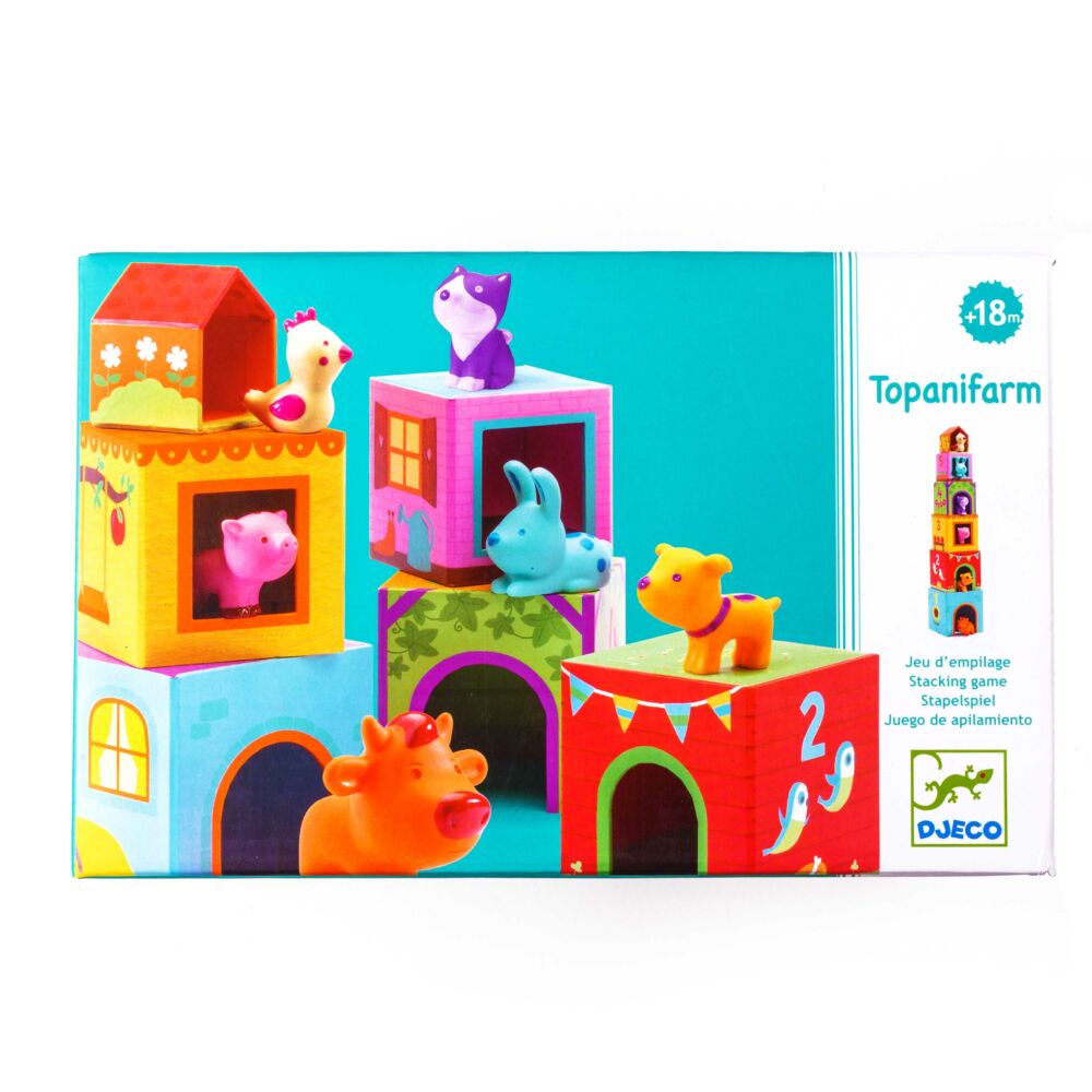Гра DJECO Топанімо ферма 6 кубиків 6 тварин (DJ09108)