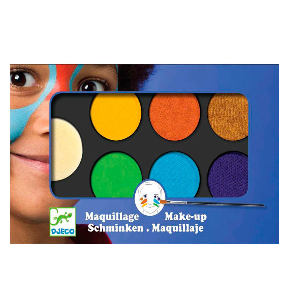 Грим для лица DJECO палитра 6 цветов Природа (DJ09230)