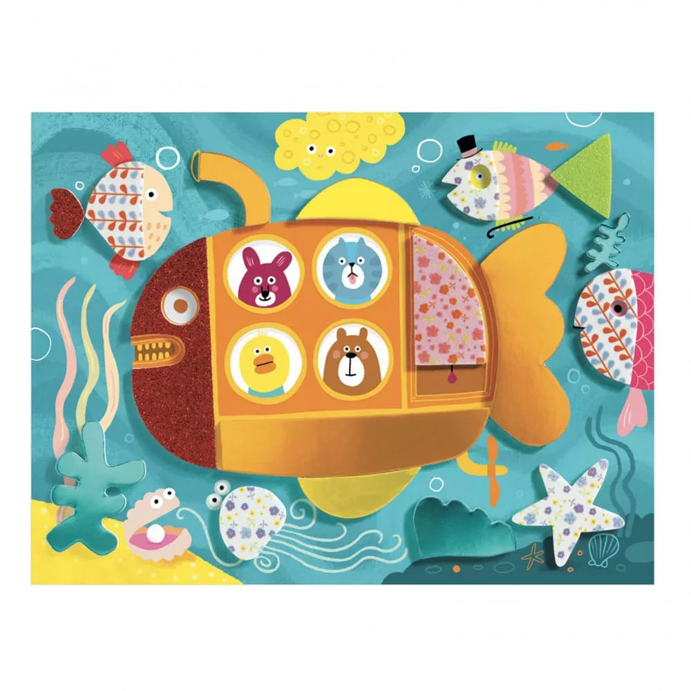 Художественный комплект DJECO коллаж Веселая пена (DJ09869)