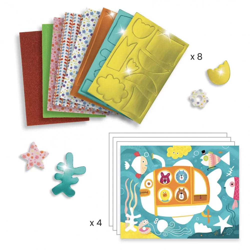 Художественный комплект DJECO коллаж Веселая пена (DJ09869)