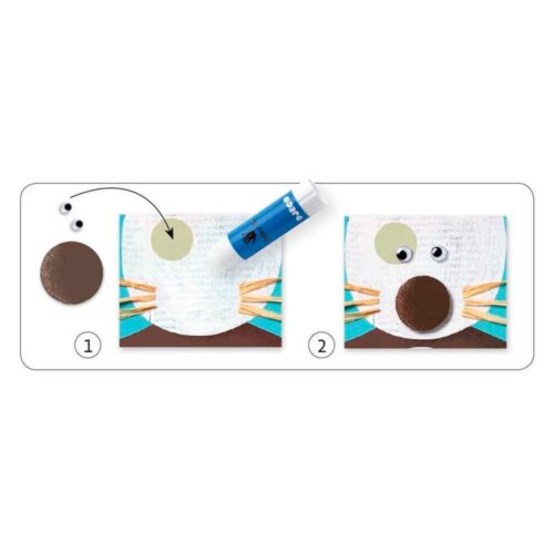 Художній комплект DJECO Колаж для самих маленьких 4 фігурки(DJ08664)