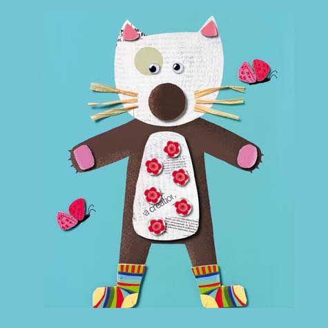 Художній комплект DJECO Колаж для самих маленьких 4 фігурки(DJ08664)