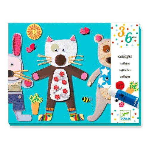 Художній комплект DJECO Колаж для самих маленьких 4 фігурки(DJ08664)