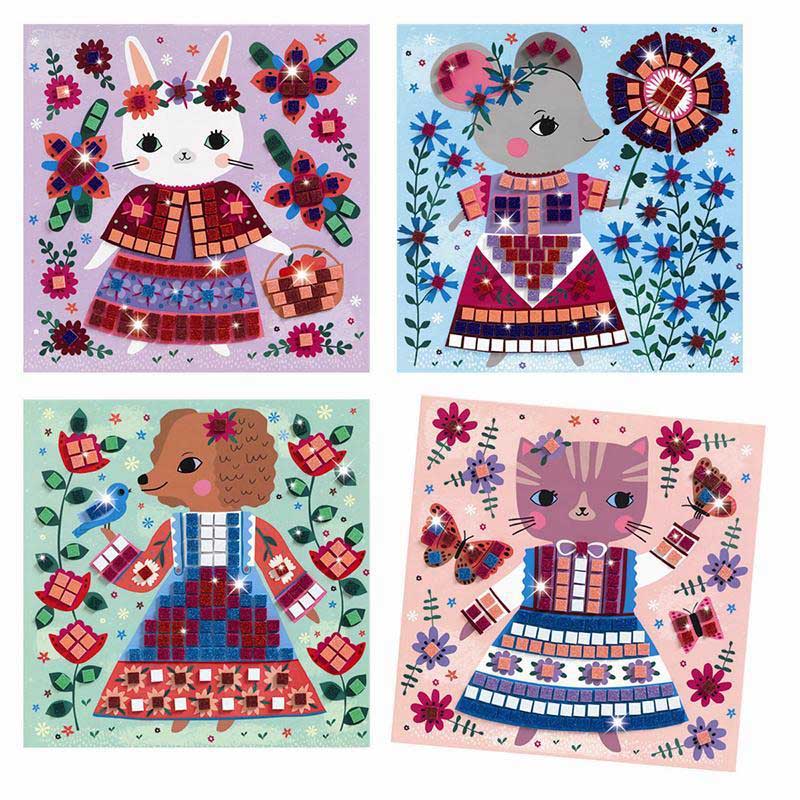 Набір для творчості DJECO Мозаїка Милі тваринки (DJ09425)