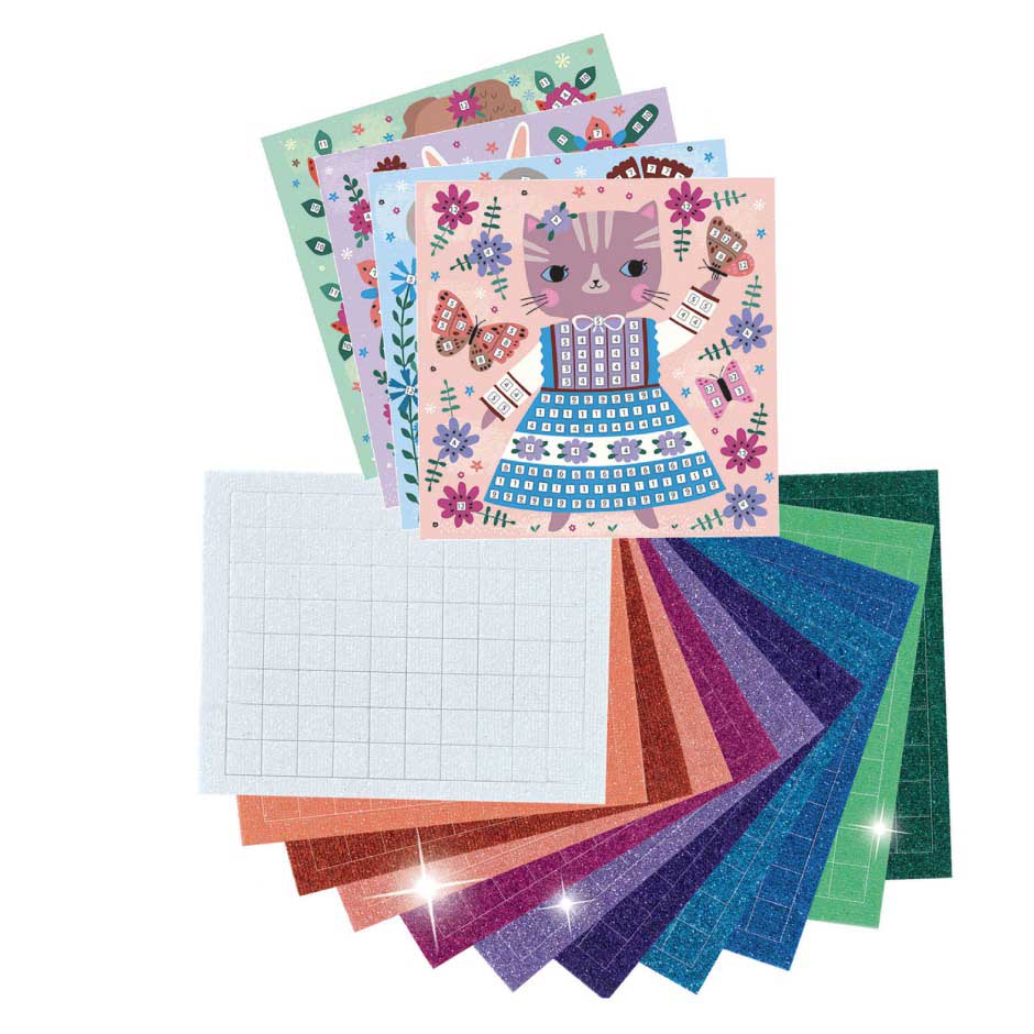 Набір для творчості DJECO Мозаїка Милі тваринки (DJ09425)