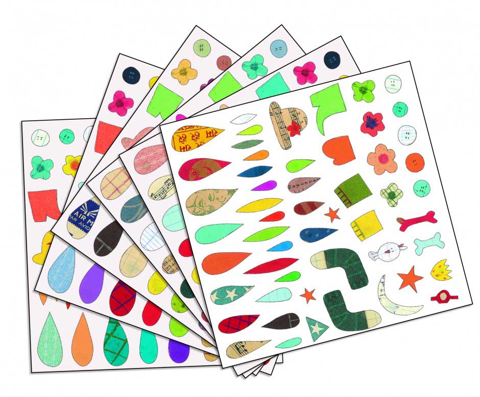 Набір наклейок DJECO для аплікації Створи тварину (DJ08932)