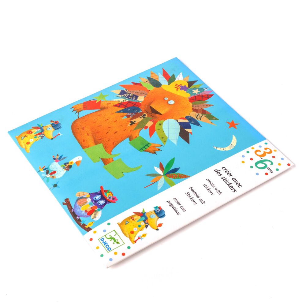 Набір наклейок DJECO для аплікації Створи тварину (DJ08932)