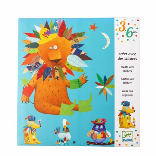 Набір наклейок DJECO для аплікації Створи тварину (DJ08932)
