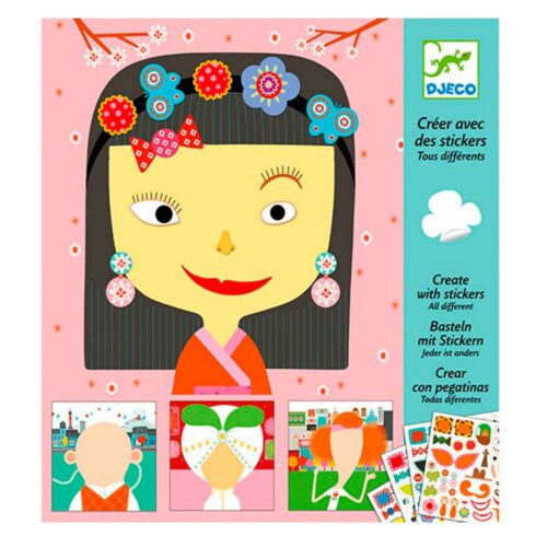 Художественный комплект DJECO с наклейками Каламбур (DJ08934)