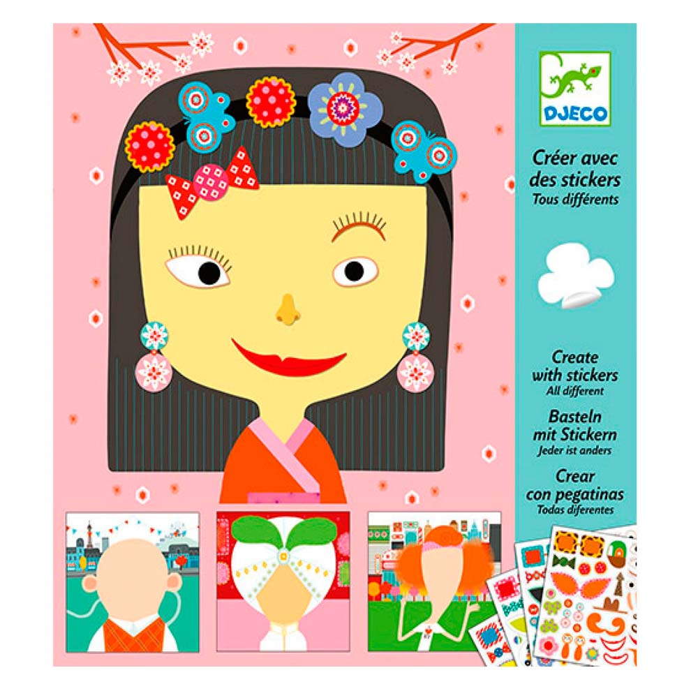 Художественный комплект DJECO с наклейками Каламбур (DJ08934)