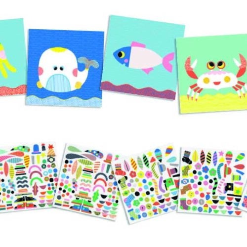 Художественный комплект DJECO с наклейками Маринс (DJ08931)