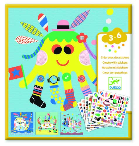 Художественный комплект DJECO с наклейками Маринс (DJ08931)