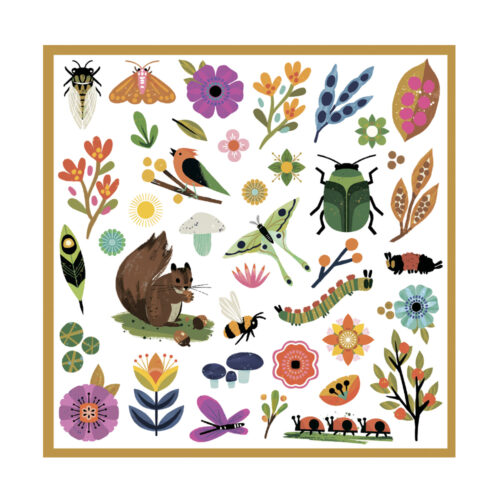 Set of stickers DJECO Garden (DJ09272)