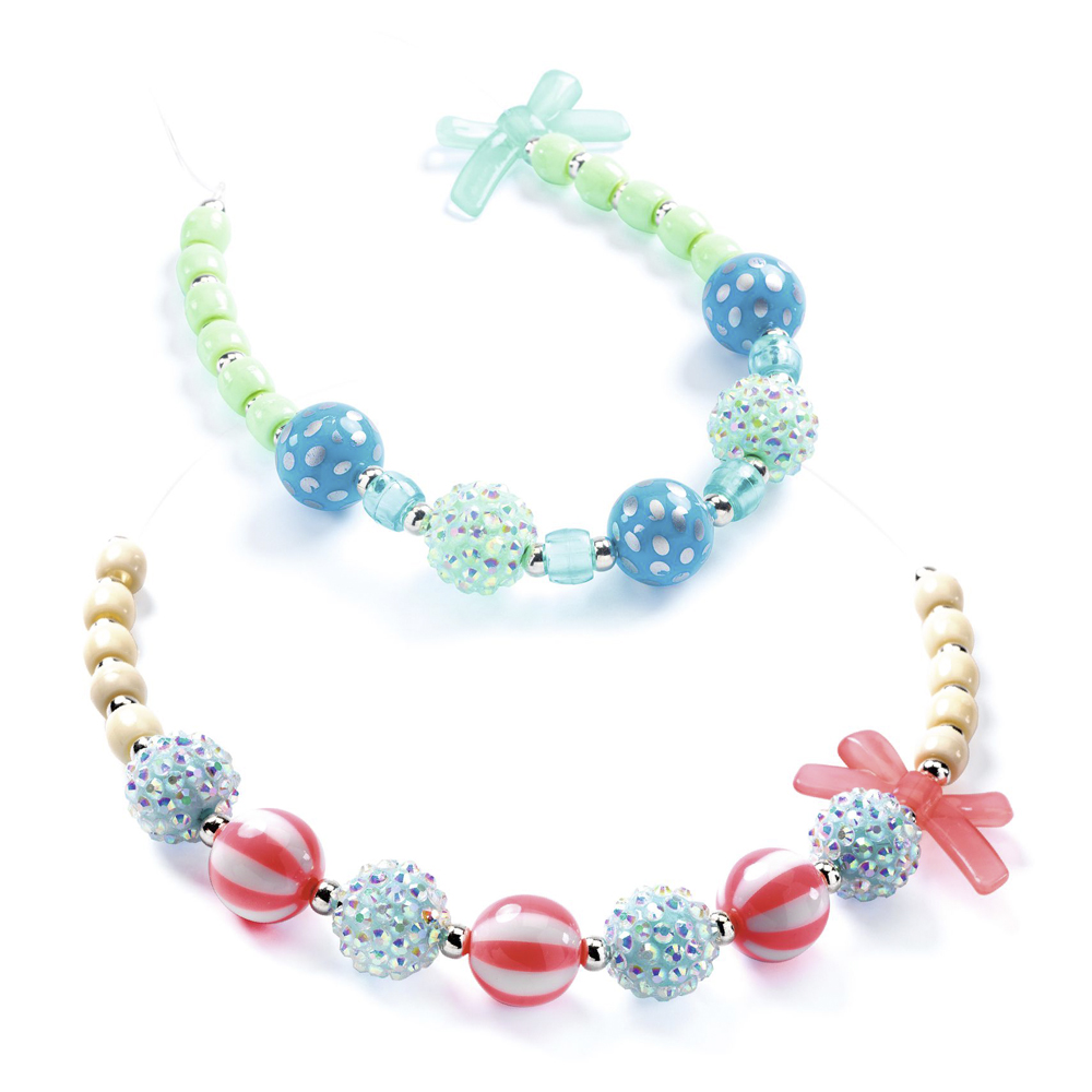 Набор для изготовления ожерелий DJECO Серебристые пузыри (DJ00025)