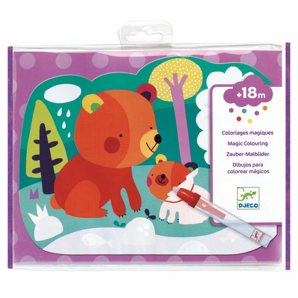 Художественный комплект DJECO для рисования водой Что спрятано в лесу (DJ09064)