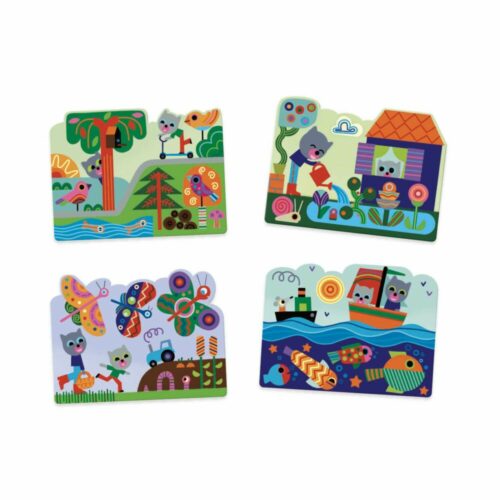 Художественный комплект DJECO для рисования водой Что спрятано в саду (DJ09063)