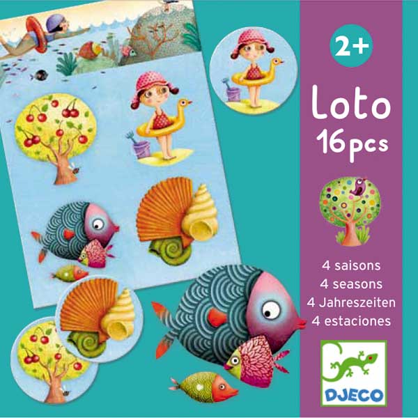 Игра DJECO детское лото 4 сезона (DJ08123)