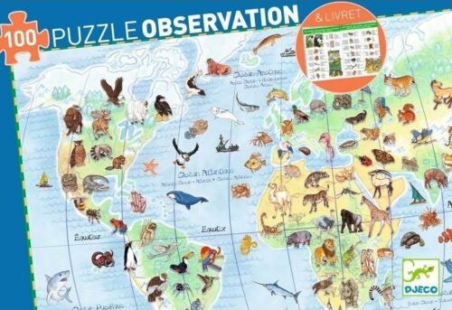 Puzzle DJECO 100 Animal World (DJ07420)