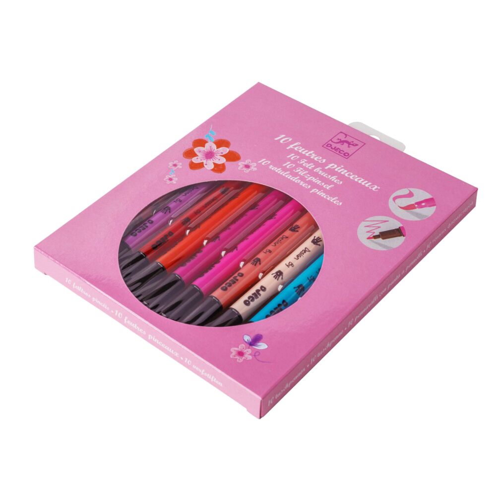 Набор DJECO фломастеры-кисти двухсторонние Девушки (DJ08802)