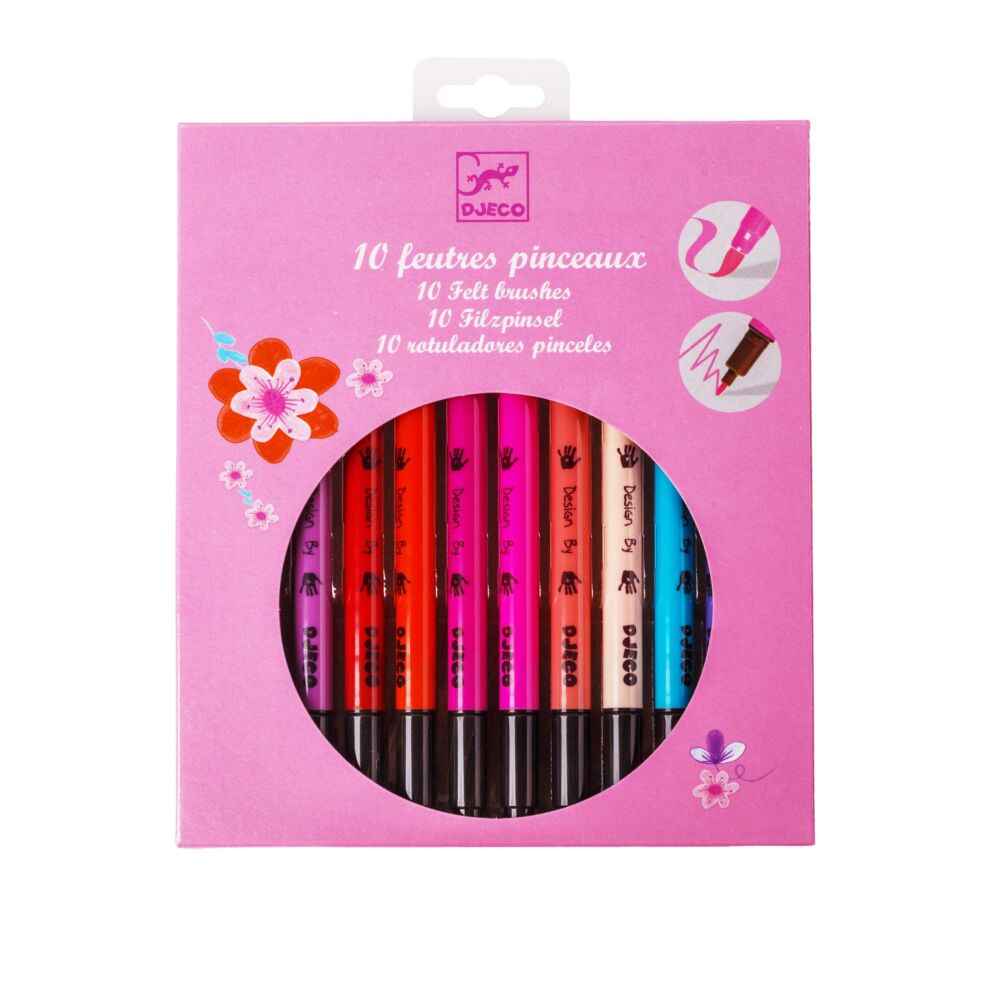 Набор DJECO фломастеры-кисти двухсторонние Девушки (DJ08802)