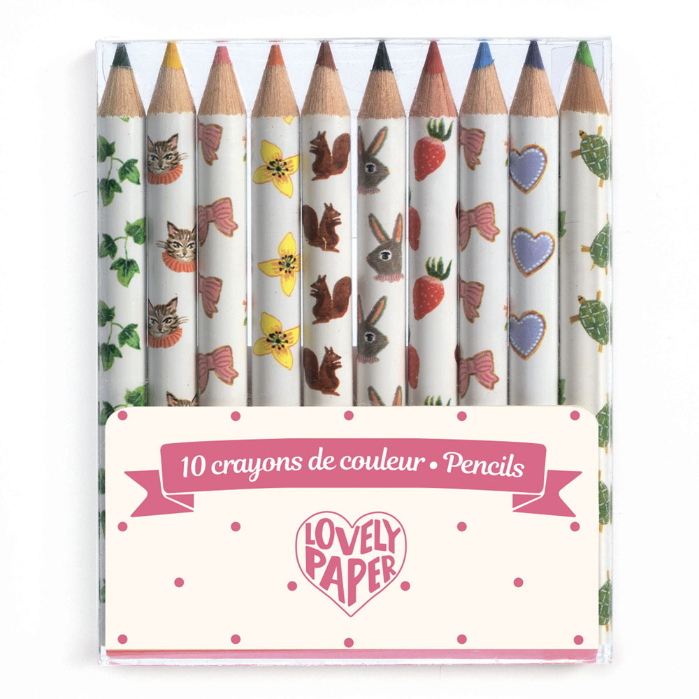 Набор цветных мини-карандашей DJECO 10 шт (DD03725)