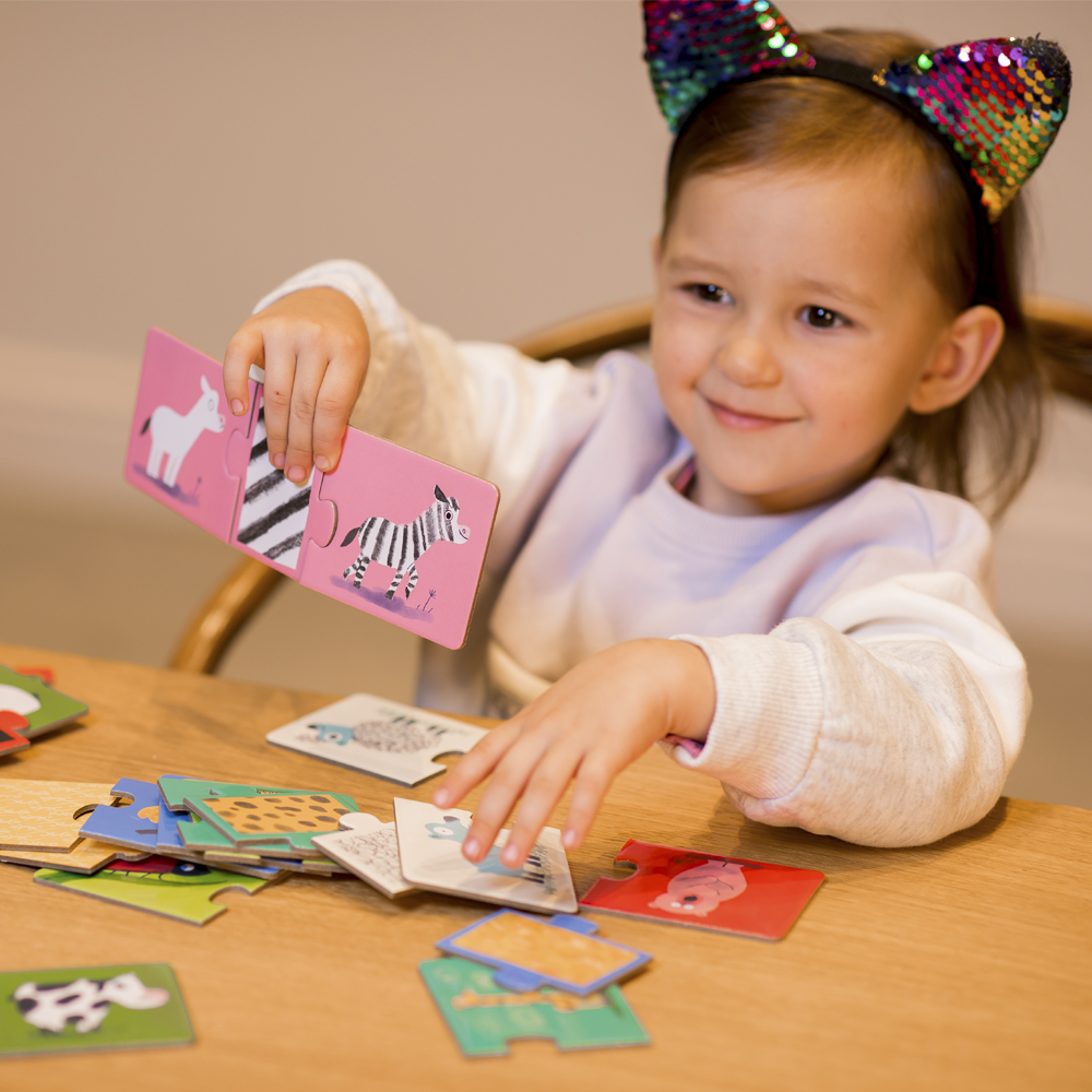 Трио-пазл DJECO Одень зверушку (DJ08186)