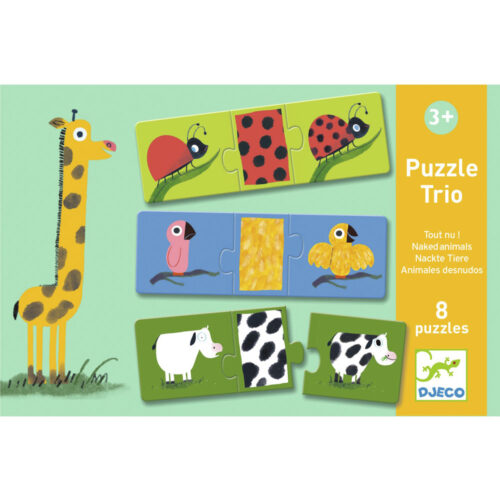 Трио-пазл DJECO Одень зверушку (DJ08186)