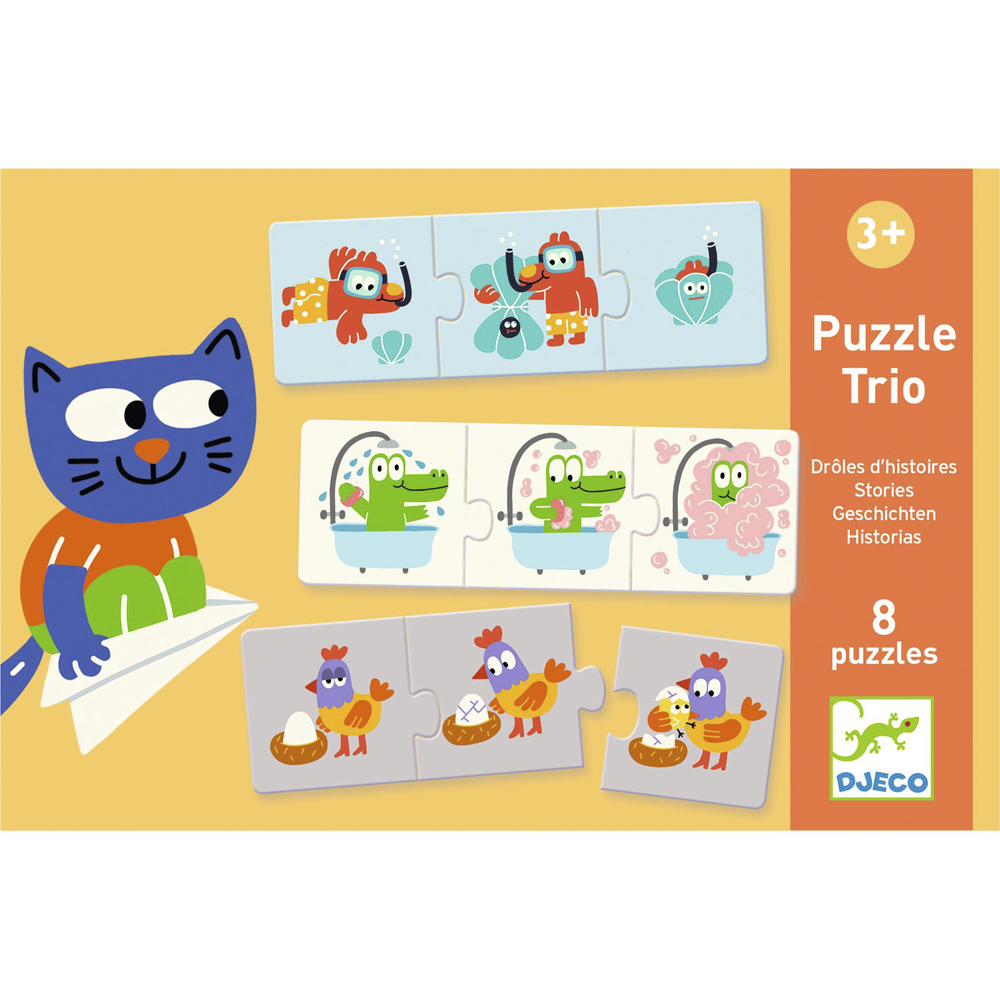 Трио-пазл DJECO Истории (DJ08117)