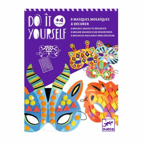 Маски с мозаикой DJECO Сделай сам Животные (DJ07900)