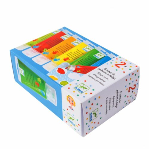 DJECO Set Finger paints, 6 colors (DJ08860)
