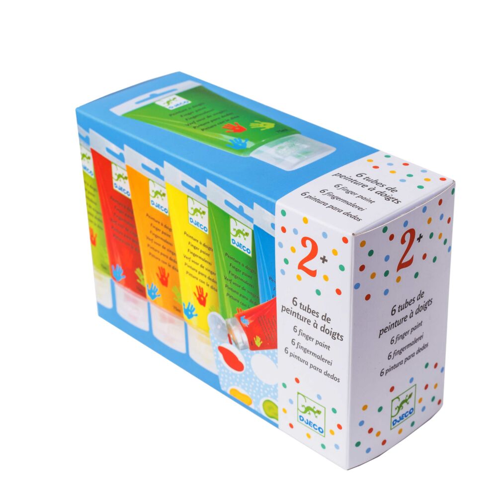DJECO Set Finger paints, 6 colors (DJ08860)