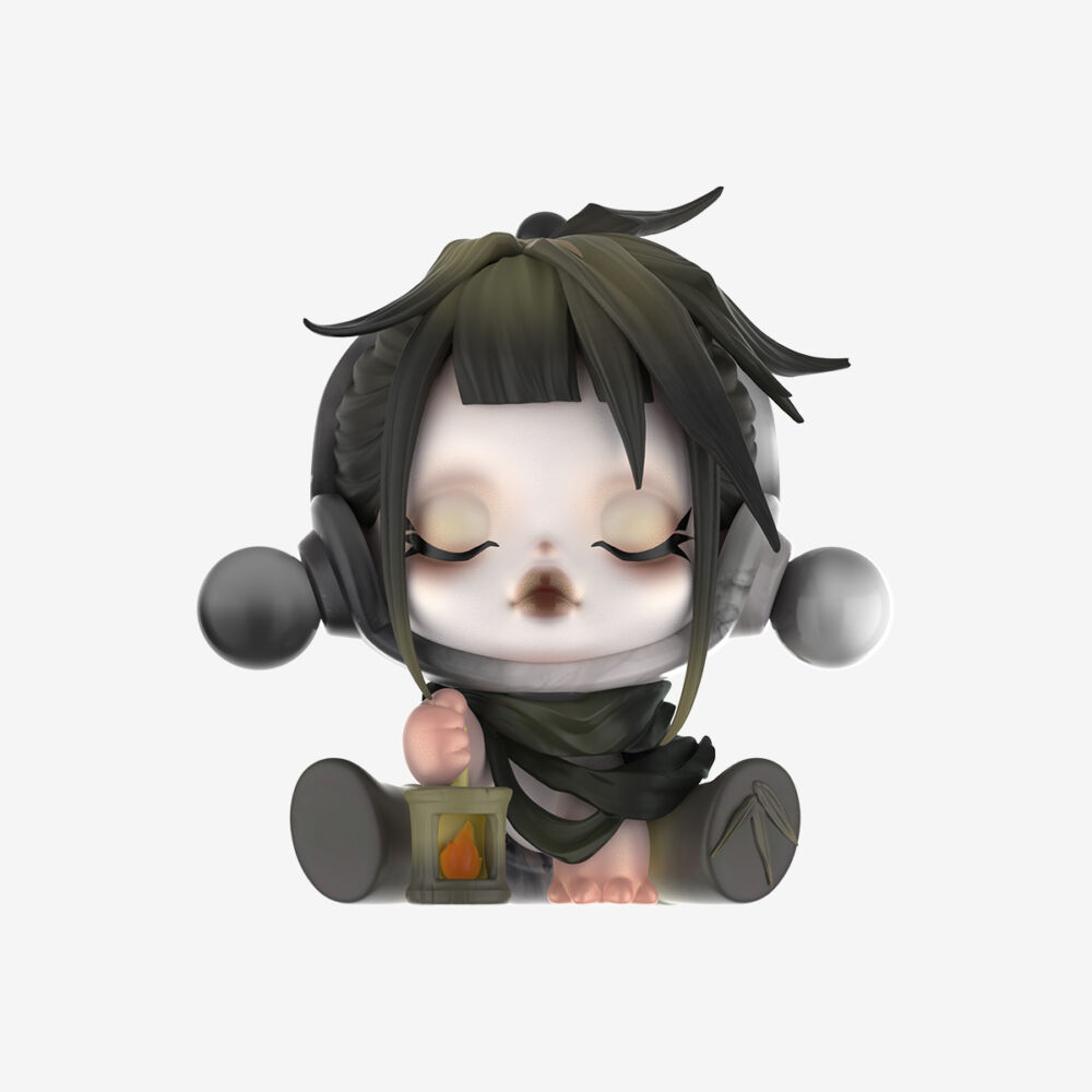 POP MART surprise toy with collectible figure SKULLPANDA The Ink Plum Blossom series (SPB-01)