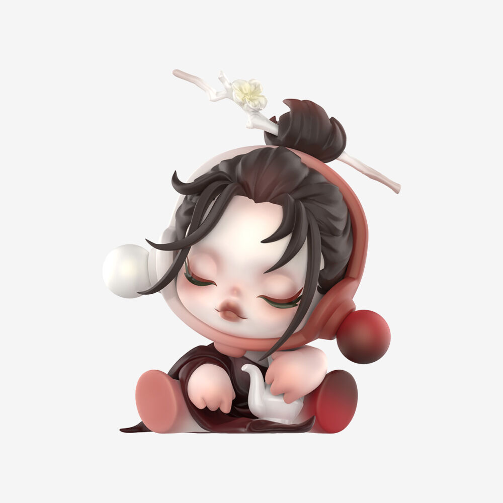 POP MART surprise toy with collectible figure SKULLPANDA The Ink Plum Blossom series (SPB-01)