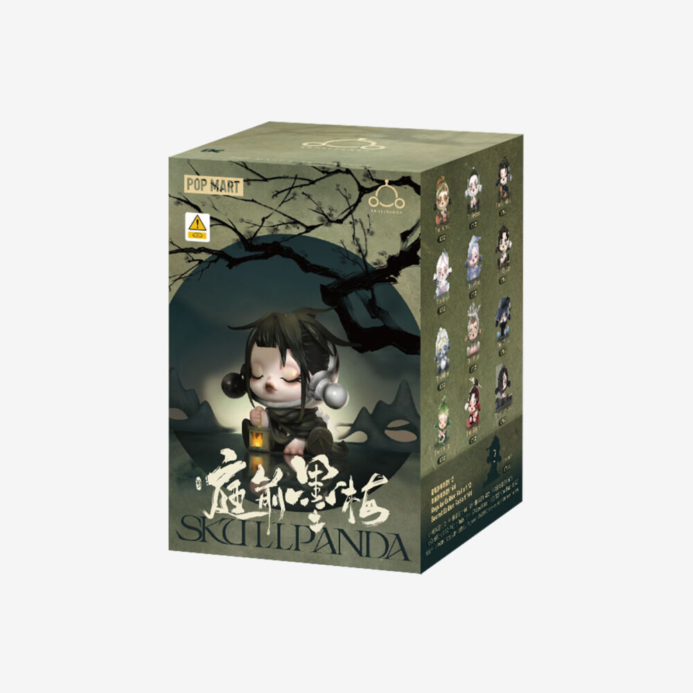 POP MART surprise toy with collectible figure SKULLPANDA The Ink Plum Blossom series (SPB-01)