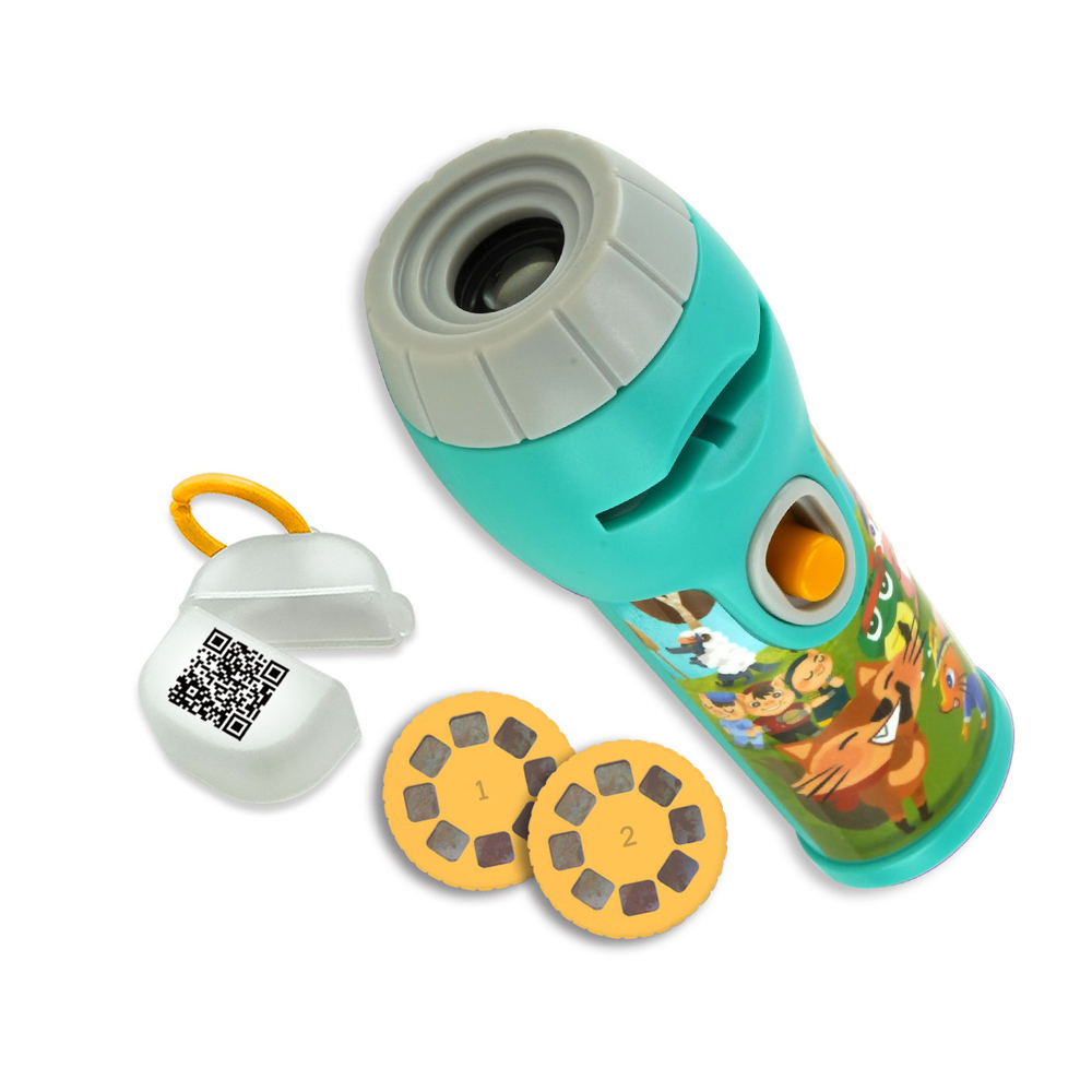 Аудіоказка з проєктором AMBO FUNTAMIN Міське та сільське мишеня (AF6339CC)