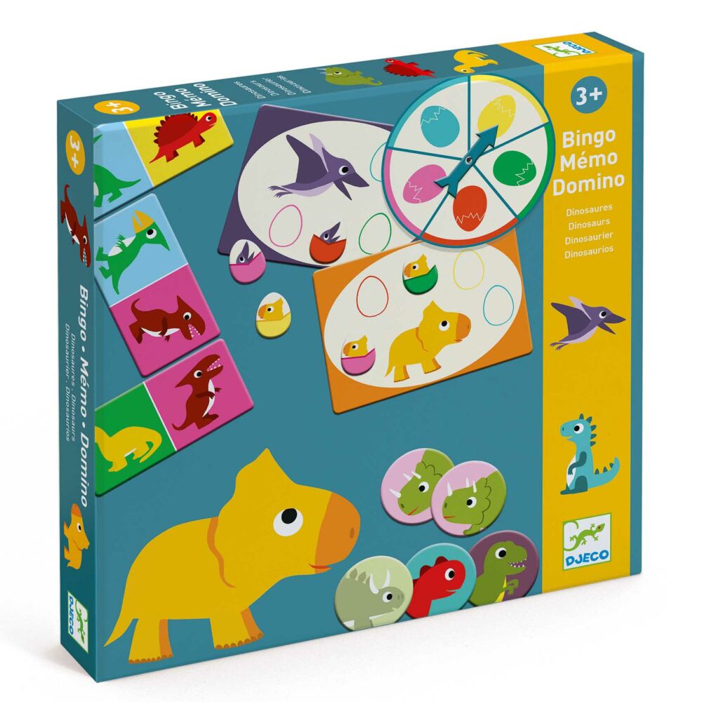 Set of DJECO Board Games Dinosaurs (DJ08132)