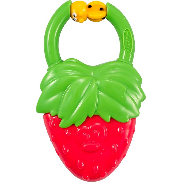 Teether INFANTINO with vibration Strawberry (216429I)