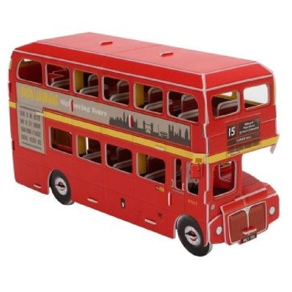 Трехмерная головоломка-конструктор CubicFun Дабл Декер серия мини (S3018h)